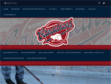 Tablet Screenshot of cac-hockey.com